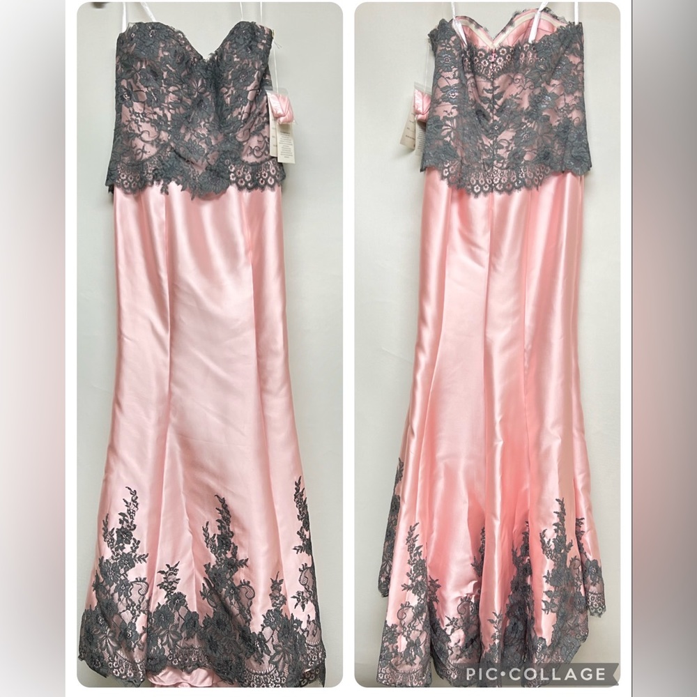 Brand new Montage by Mon Cheri Mikado trumpet strapless Gown - Picture 11 of 12